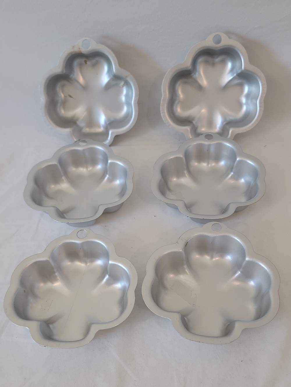 Shamrock 4 Leaf Clover Singles Bake, Cake Pans QTY of 6